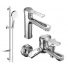 Mexen Sabre DF05 bath set, chrome - 72103DF05-00