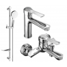 Mexen Sabre DF05 conjunto de bañera, cromo - 72103DF05-00