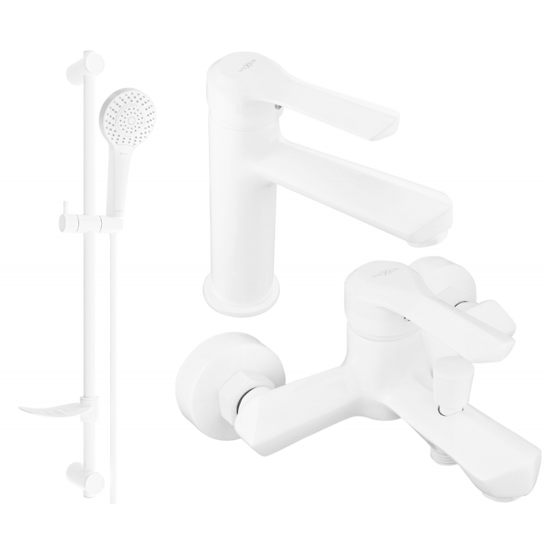 Mexen Sabre DF05 bath set, white - 72103DF05-20