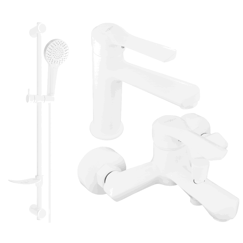 Mexen Sabre DF05 set vasca da bagno, bianco - 72103DF05-20
