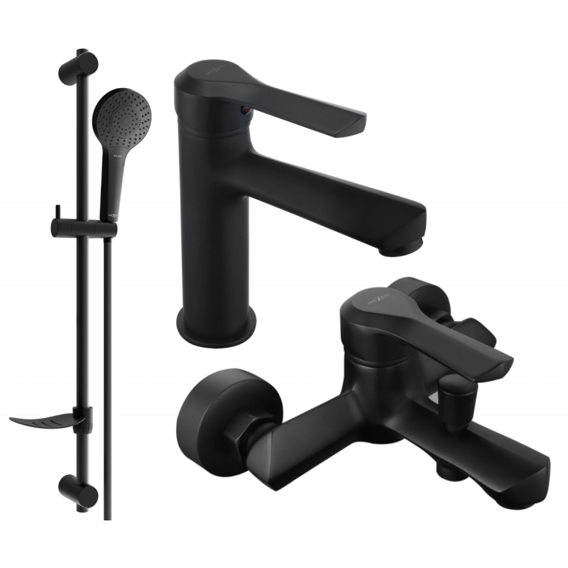 Mexen Sabre DF05 conjunto de bañera, negro - 72103DF05-70