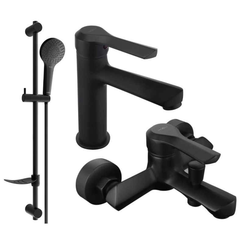 Mexen Sabre DF05 vannikomplekt, must - 72103DF05-70