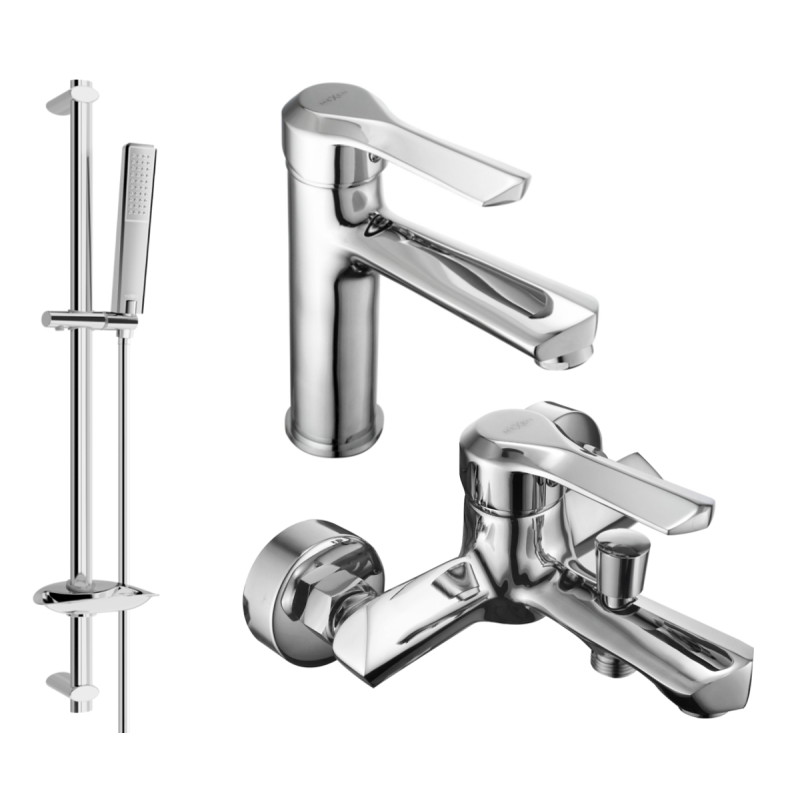 Mexen Sabre DB72 kupaonski set, krom - 72103DB72-00