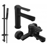Mexen Sabre DB72 Badewannenset, schwarz - 72103DB72-70