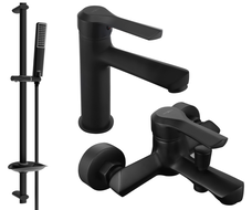 Mexen Sabre DB72 conjunto de bañera, negro - 72103DB72-70