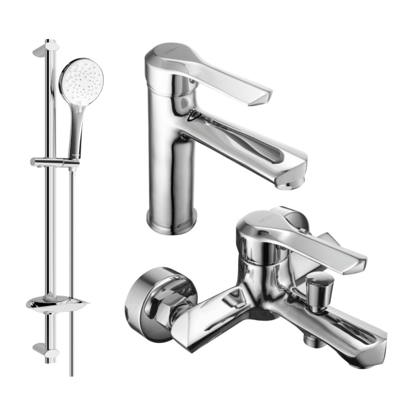 Mexen Sabre DB74 vannikomplekt, kroom - 72103DB74-00