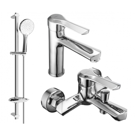 Mexen Sabre DB74 bath set, chrome - 72103DB74-00