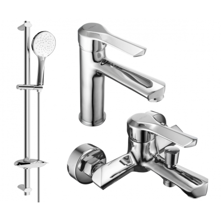 Mexen Sabre DB74 σετ μπάνιου, χρώμιο - 72103DB74-00