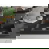 Mexen Tomas granite sink 2-chamber with Carla kitchen tap, black speckled - 6516-76-670700-70