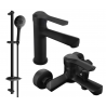 Mexen Sabre DB74 set da bagno, nero - 72103DB74-70
