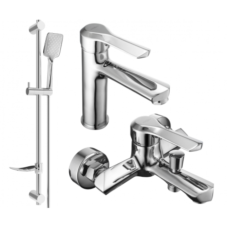 Mexen Sabre DF62 bath set, chrome - 72103DF62-00