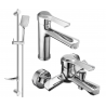 Mexen Sabre DF62 bath set, chrome - 72103DF62-00