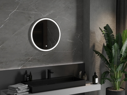 Mexen Gobi verlichte badkamerspiegel, rond 60 cm, LED 6000K, antivries - 9801-060-060-611-00