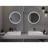 Mexen Gobi ronde verlichte badkamerspiegel, 60 cm, LED 6000K, antidamp - 9801-060-060-611-00
