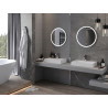 Mexen Gobi beleuchteter Badezimmer-Spiegel, rund 60 cm, LED 6000K, Antibeschlag - 9801-060-060-611-00