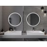 Mexen Gobi ronde verlichte badkamerspiegel, 70 cm, LED 6000K, anti-condens - 9801-070-070-611-00