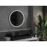 Mexen Gobi verlichte badkamerspiegel, rond 80 cm, LED 6000K, antivermogen - 9801-080-080-611-00
