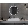 Mexen Gobi illuminated bathroom mirror, round 80 cm, LED 6000K, anti-fog - 9801-080-080-611-00