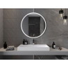 Mexen Gobi miroir de salle de bain éclairé, rond 90 cm, LED 6000K, antibuée - 9801-090-090-611-00