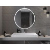 Mexen Gobi espejo de baño iluminado, redondo de 100 cm, LED 6000K, antivaho - 9801-100-100-611-00