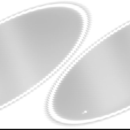 Mexen Gobi miroir de salle de bains éclairé, rond 100 cm, LED 6000K, antibuée - 9801-100-100-611-00