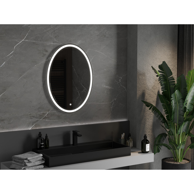 Mexen Elz lustro łazienkowe podświetlane 60 x 80 cm, LED 6000K, antypara - 9802-060-080-611-00