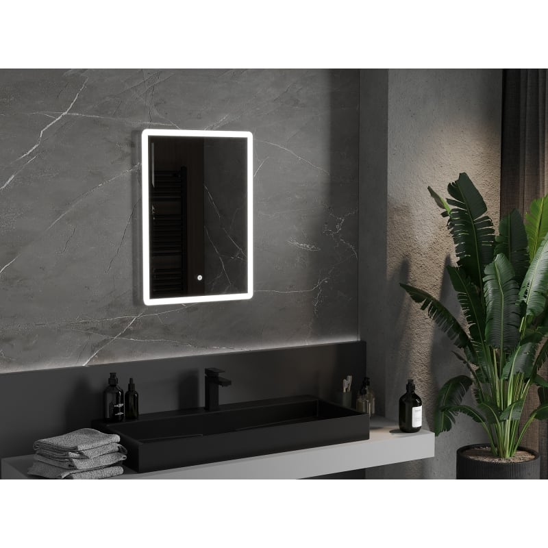 Mexen Navia miroir de salle de bains éclairé 50 x 70 cm, LED 6000K, anti-buée - 9803-050-070-611-00