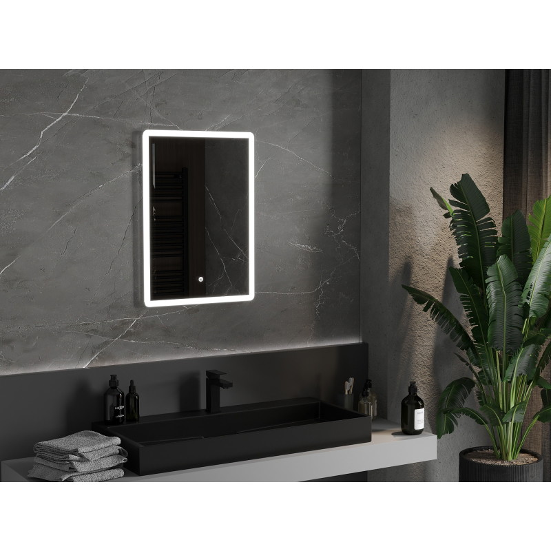 Mexen Navia verlichte badkamerspiegel 50 x 70 cm, LED 6000K, anti-mist - 9803-050-070-611-00