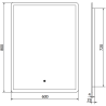 Mexen Navia lustro łazienkowe podświetlane 60 x 80 cm, LED 6000K, antypara - 9803-060-080-611-00