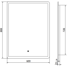 Mexen Navia verlicht badkamerspiegel 60 x 80 cm, LED 6000K, antivapeur - 9803-060-080-611-00
