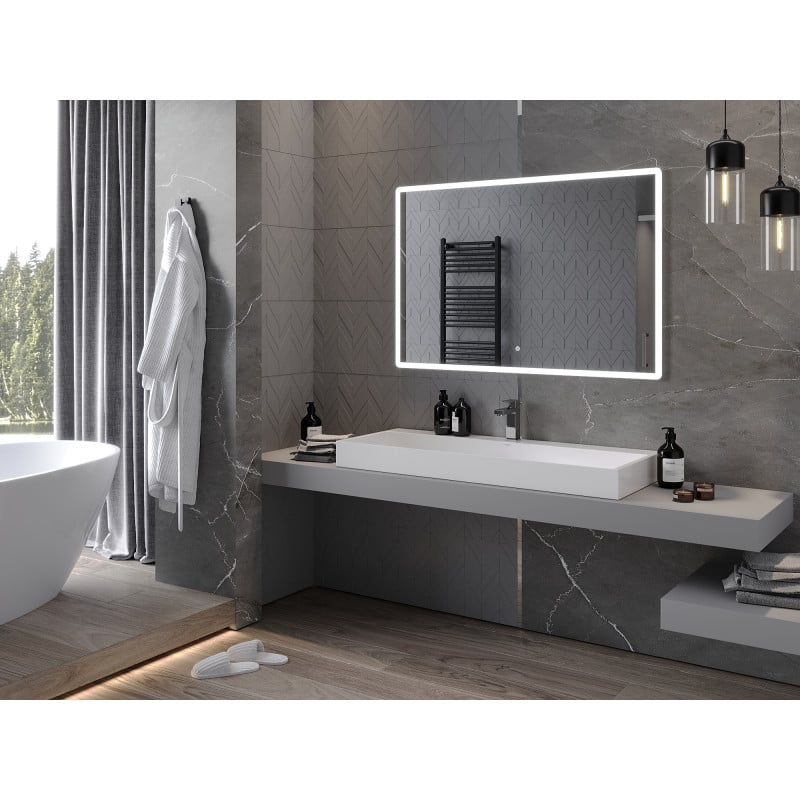 Mexen Navia specchio da bagno retroilluminato 120 x 80 cm, LED 6000K, antiappannamento - 9803-120-080-611-00