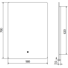 Mexen Sun osvijetljeno kupaonsko ogledalo 50 x 70 cm, LED 6000K, protiv zamagljivanja - 9807-050-070-611-00