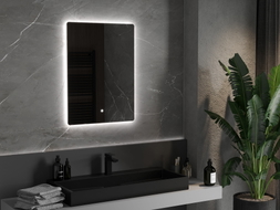 Mexen Sun LED osvijetljeno kupaonsko ogledalo 60 x 80 cm, LED 6000K, protiv magljenja - 9807-060-080-611-00