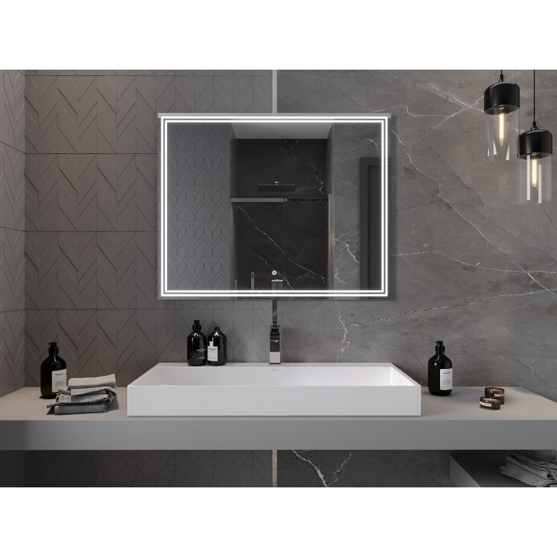 Mexen Taco lustro łazienkowe podświetlane 100 x 80 cm, LED 6000K, antypara - 9805-100-080-611-00