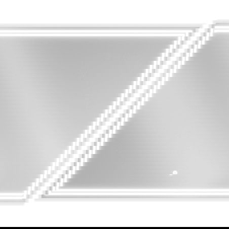 Mexen Taco miroir de salle de bains éclairé 100 x 80 cm, LED 6000K, antibuée - 9805-100-080-611-00
