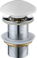 Mexen klik-klak afvoerplug rond, wit keramisch mat - 79910-01