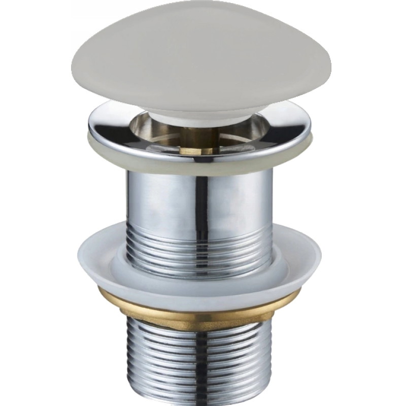 Mexen tapón click-clack redondo, gris cerámico mate - 79910-67