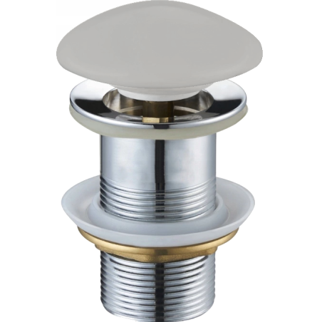 Mexen round click-clack drain plug, matte gray ceramic - 79910-67