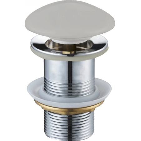 Mexen tapón click-clack redondo, gris cerámico mate - 79910-67
