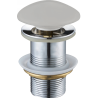 Mexen round click-clack drain plug, matte gray ceramic - 79910-67
