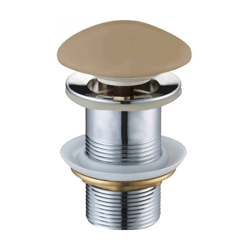 Mexen tappo clic-clac rotondo, ceramica opaca cappuccino - 79910-64