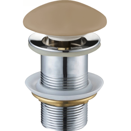 Mexen click-clack plug round, cappuccino ceramic matte - 79910-64