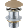 Mexen click-clack plug round, cappuccino ceramic matte - 79910-64