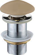 Mexen round click-clack plug, matte cappuccino ceramic - 79910-64