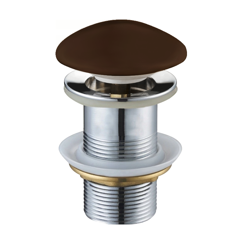 Mexen click-clack plug round, brown ceramic matte - 79910-68