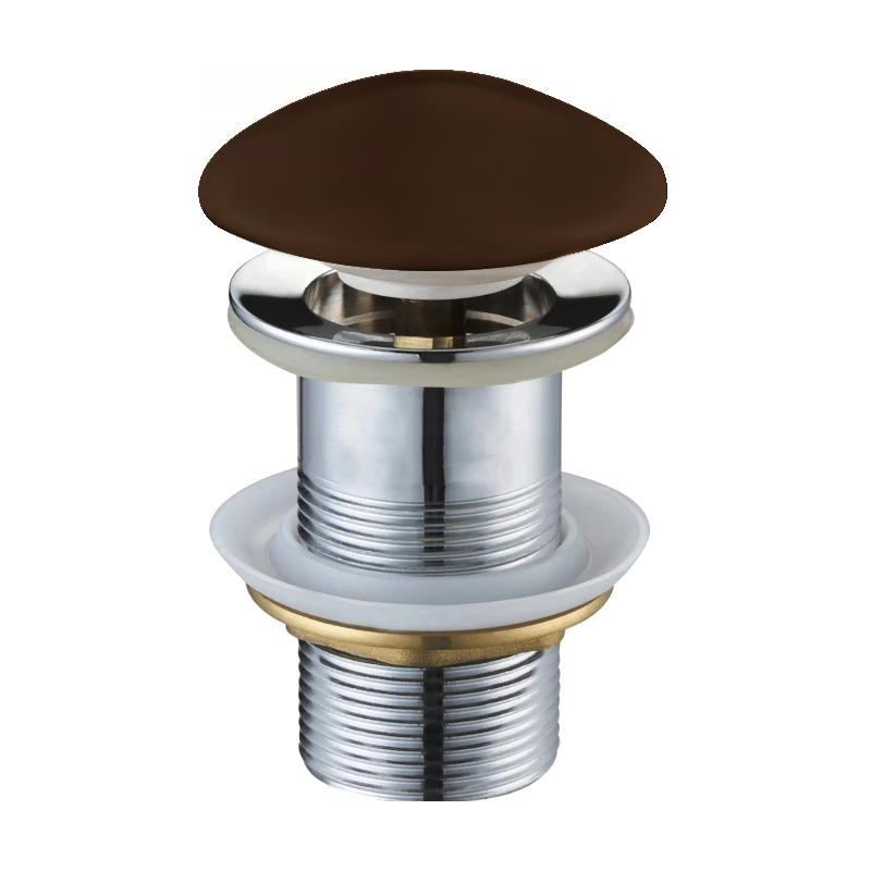 Mexen klick-klack propp rund, brun keramisk matt - 79910-68