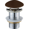 Mexen click-clack plug round, brown ceramic matte - 79910-68