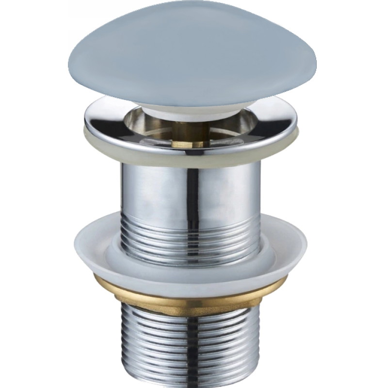 Mexen round click-clack plug, gray-blue ceramic matte - 79910-69