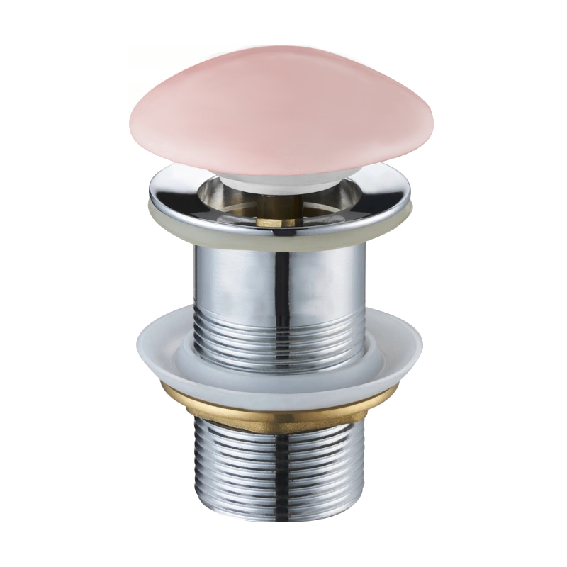 Mexen Klick-Klack Stöpsel rund, rosa Keramik matt - 79910-44