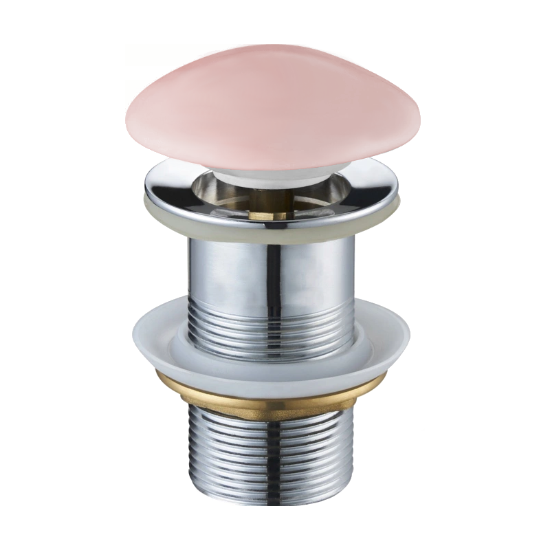 Mexen round click-clack stopper, pink ceramic matte - 79910-44